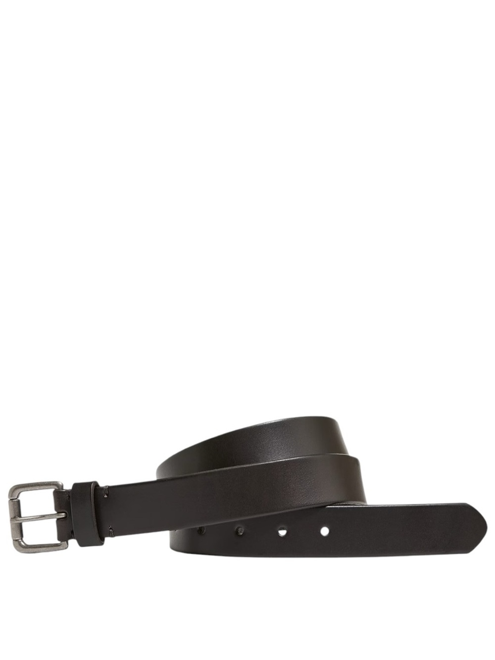 J. Crew Black Genuine Leather Roller Buckle Belt Men's Sz 32 Classic